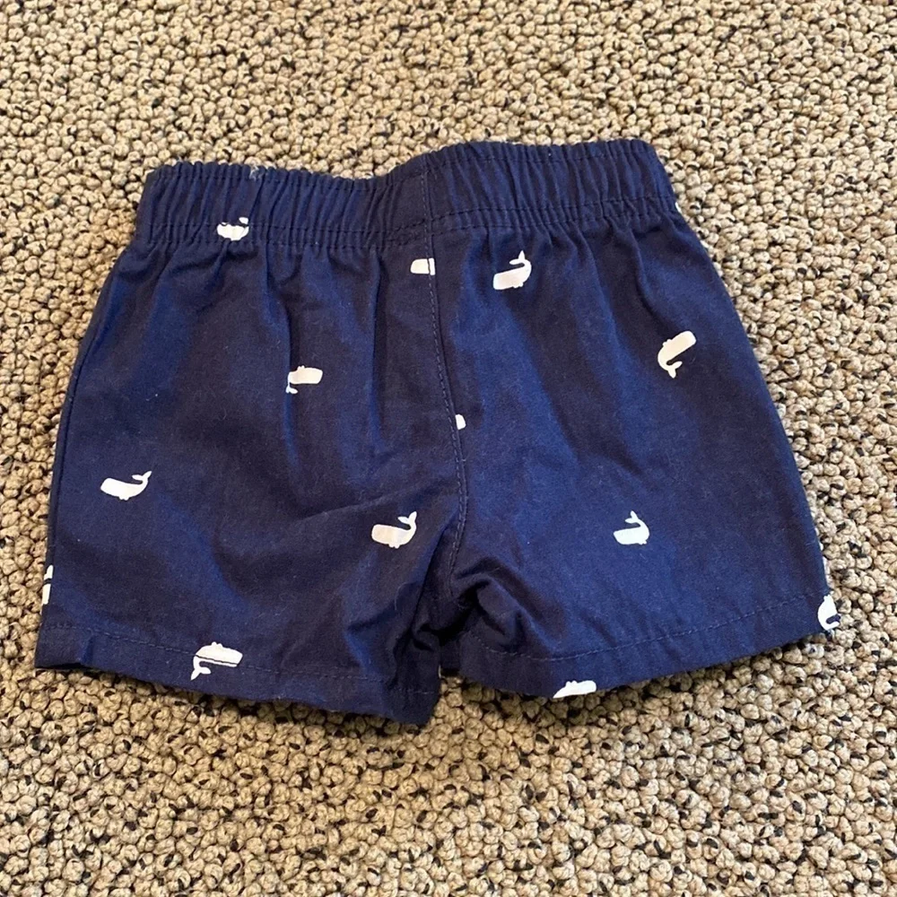 NWOT Carter’s Whale Shorts Blue & White Size 6 Months